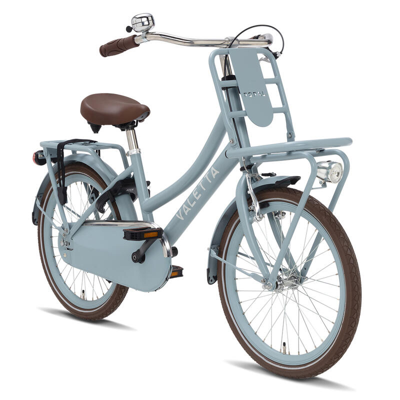 Vélo Enfant Valetta Cargo - Filles - 20 pouces - Bleu Mat