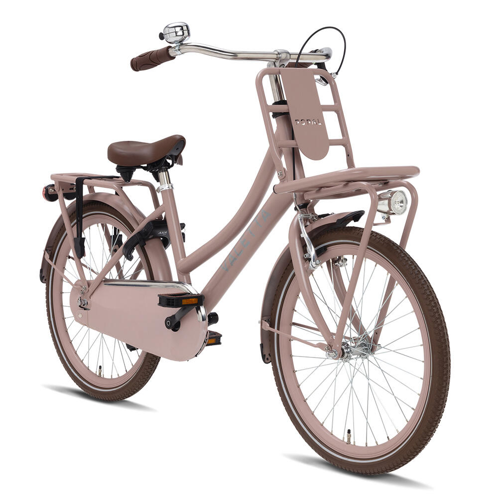 Velo Enfant Valetta Cargo Filles 22 pouces Rose Menthe VALETTA Decathlon