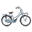 Vélo Enfant Valetta Cargo - Filles - 22 pouces - Bleu Mat