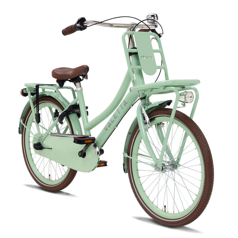 Vélo Enfant Valetta Cargo N3 - Filles - 22 pouces - Vert Pastel