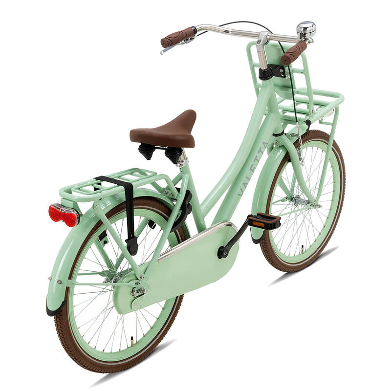 Valetta Cargo Transportfiets - Meisjesfiets - 22 inch - Pastel Groen