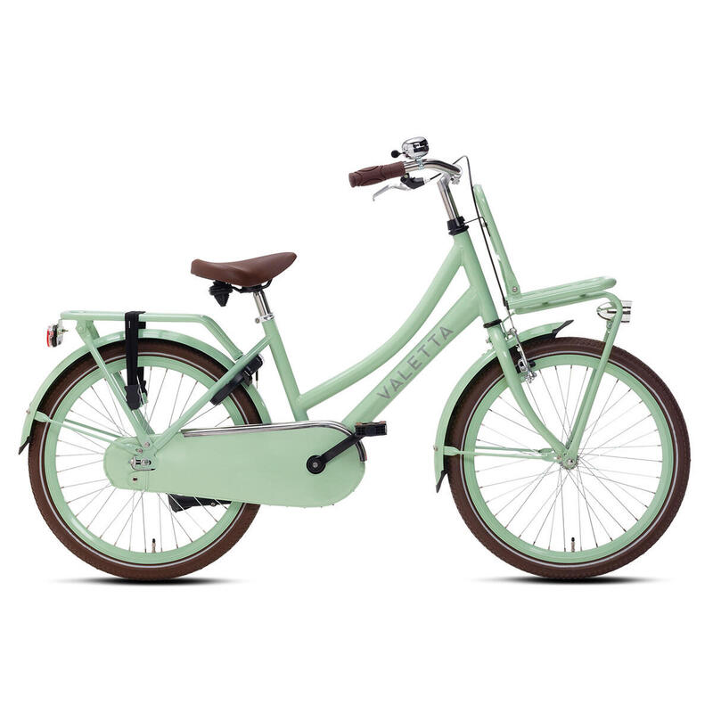 Valetta Cargo Transportfiets - Meisjesfiets - 22 inch - Pastel Groen