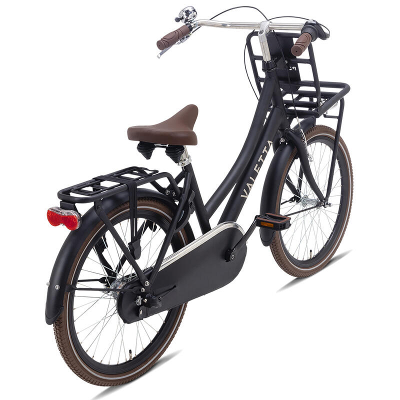 Vélo Enfant Valetta Cargo N3 - Filles - 22 pouces - Noir Mat