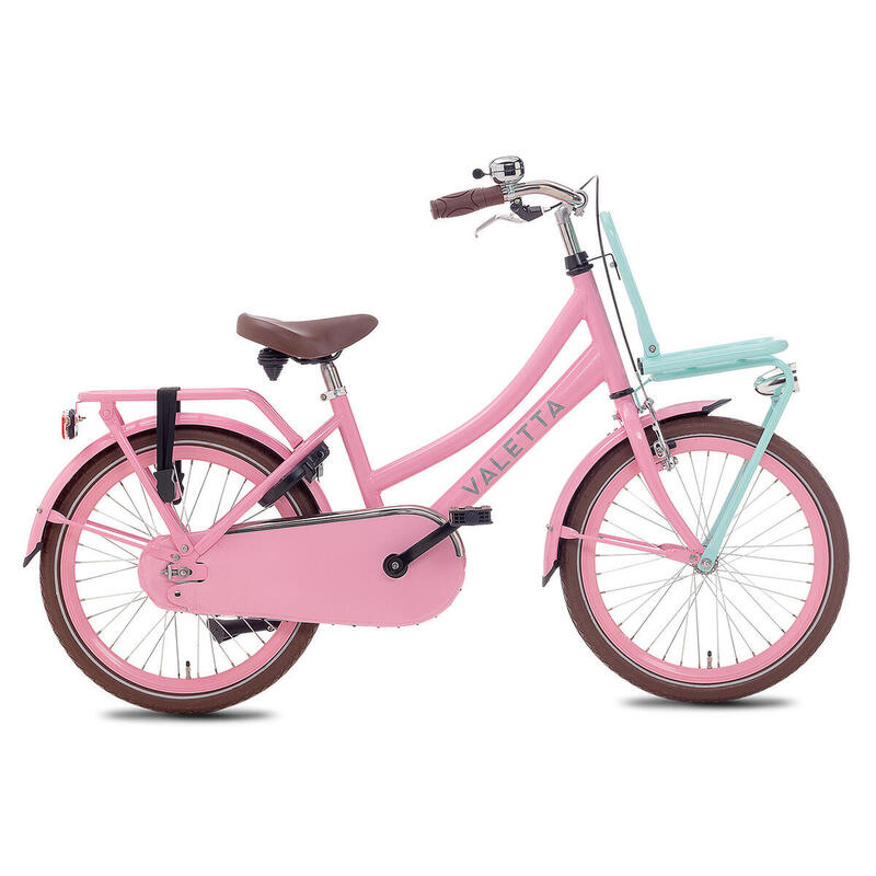 Vélo Enfant Valetta Cargo - Filles - 20 pouces - Rose / Menthe