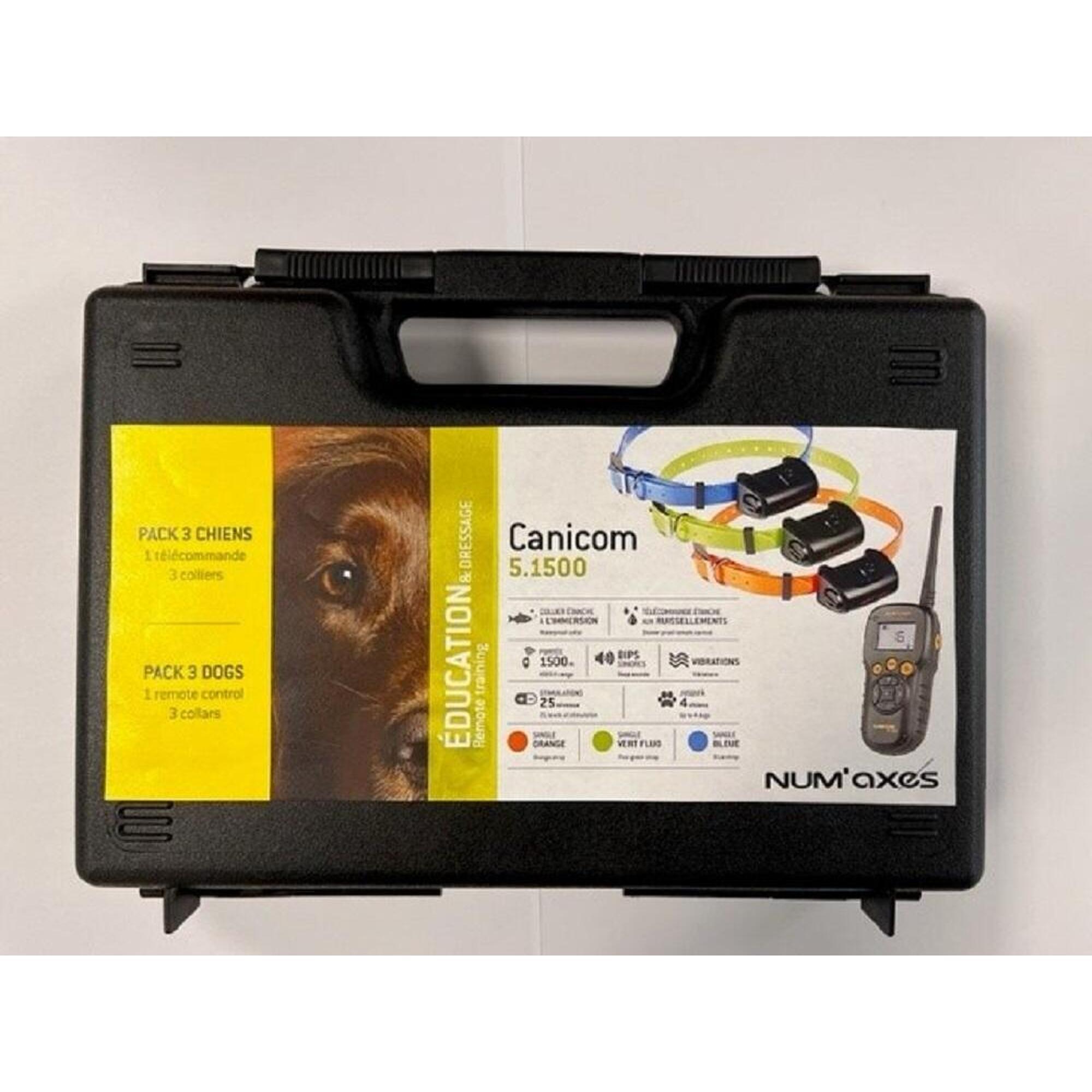 Num'axes - Pack Tout Inclus Canicom 5.1500 Pour 3 Chiens - Collier De Dressage - Gris|orange - 68 Cm - Decathlon