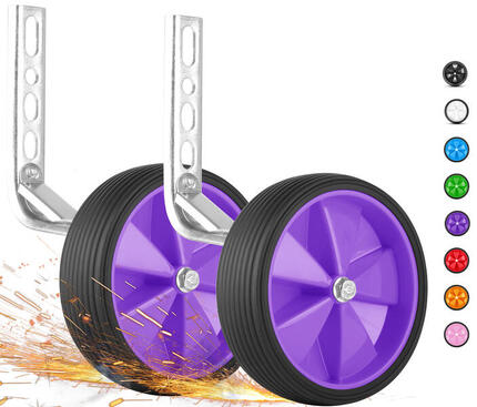 Stützräder für Kinderfahrrad universell für 12 14 16 18 Zoll - Gummi Rollen