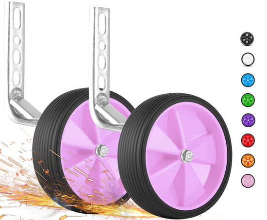 Stützräder für Kinderfahrrad universell für 12 14 16 18 Zoll - Gummi Rollen