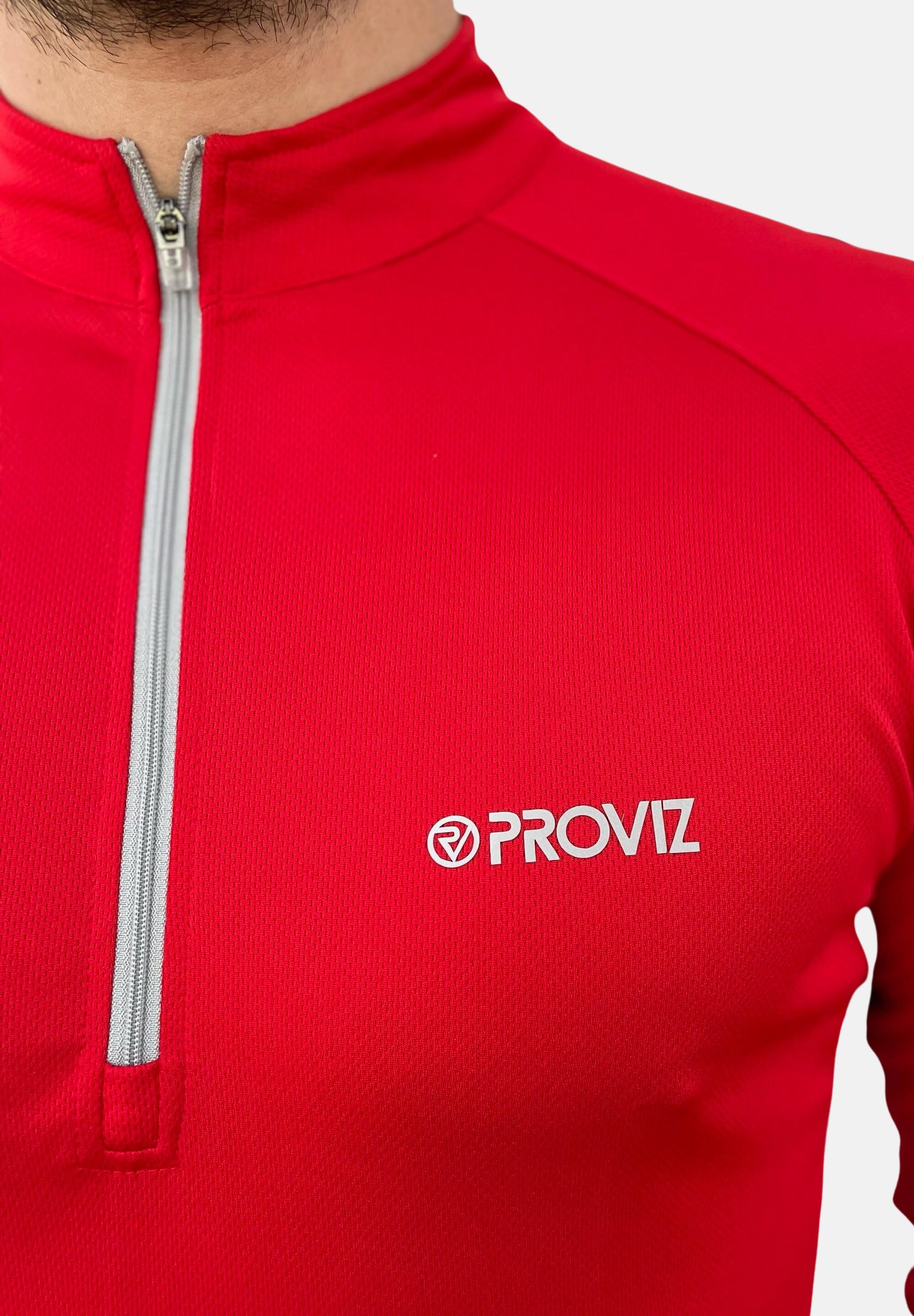 Proviz Classic Mens Sports T-Shirt Long Sleeve Reflective Activewear Top 5/7