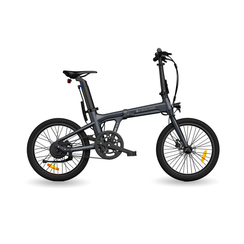 Bicicleta eléctrica plegable Xiaomi ADO A20 Air, Aut 100km, Correa carbono, Gris