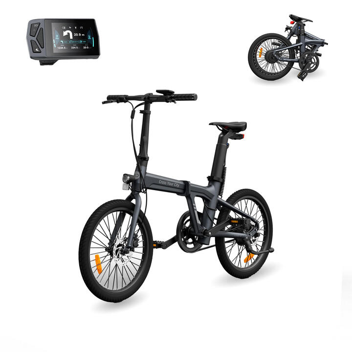 Vélo électrique pliant Xiaomi ADO A20 Air, Aut 100km, Ceinture en — free download
