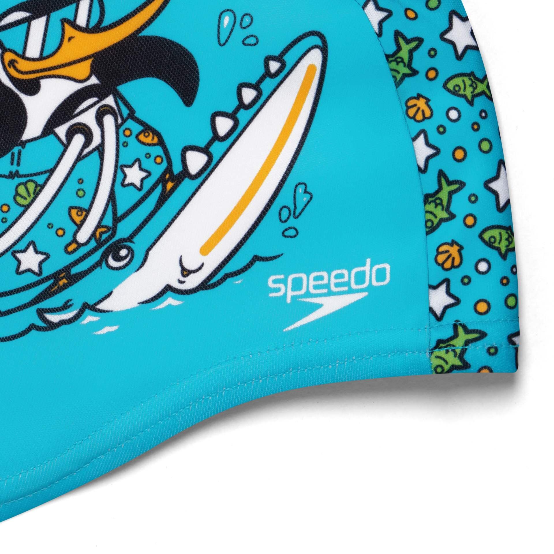 Gorra de poliéster estampada Speedo - Azul/Verde 3/5