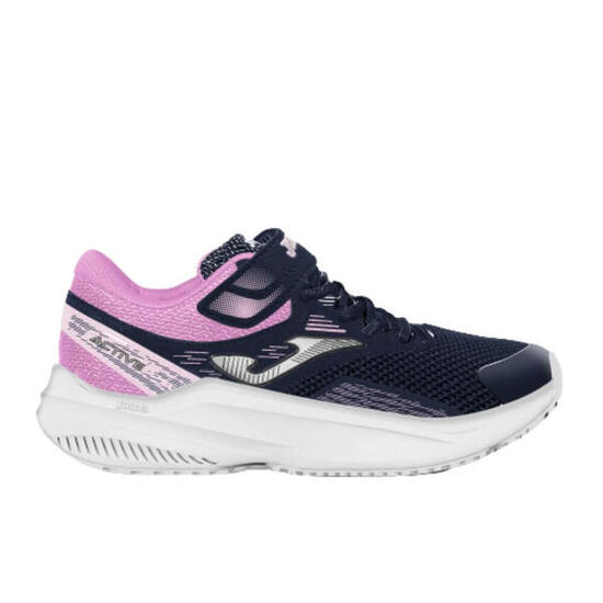 Zapatillas de running para niños Joma Active Jr 2333. Azul marino/rosa.