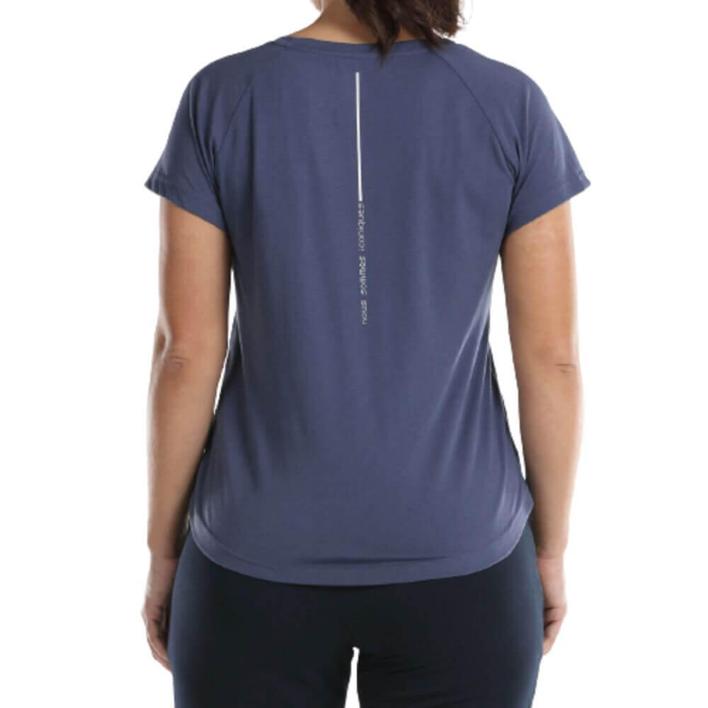 T-shirt Proportions de Cardio-training com Decote em V Mulher NOBSA. Azul 4/4