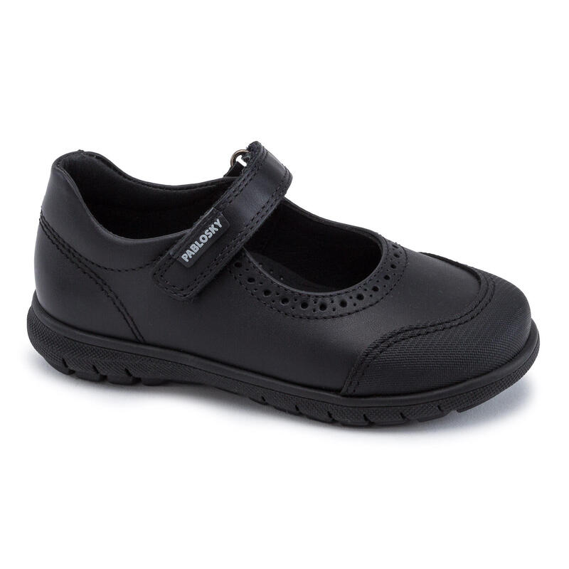 Zapatillas de Marcha deportiva de Piel de Niña PABLOSKY en Negro