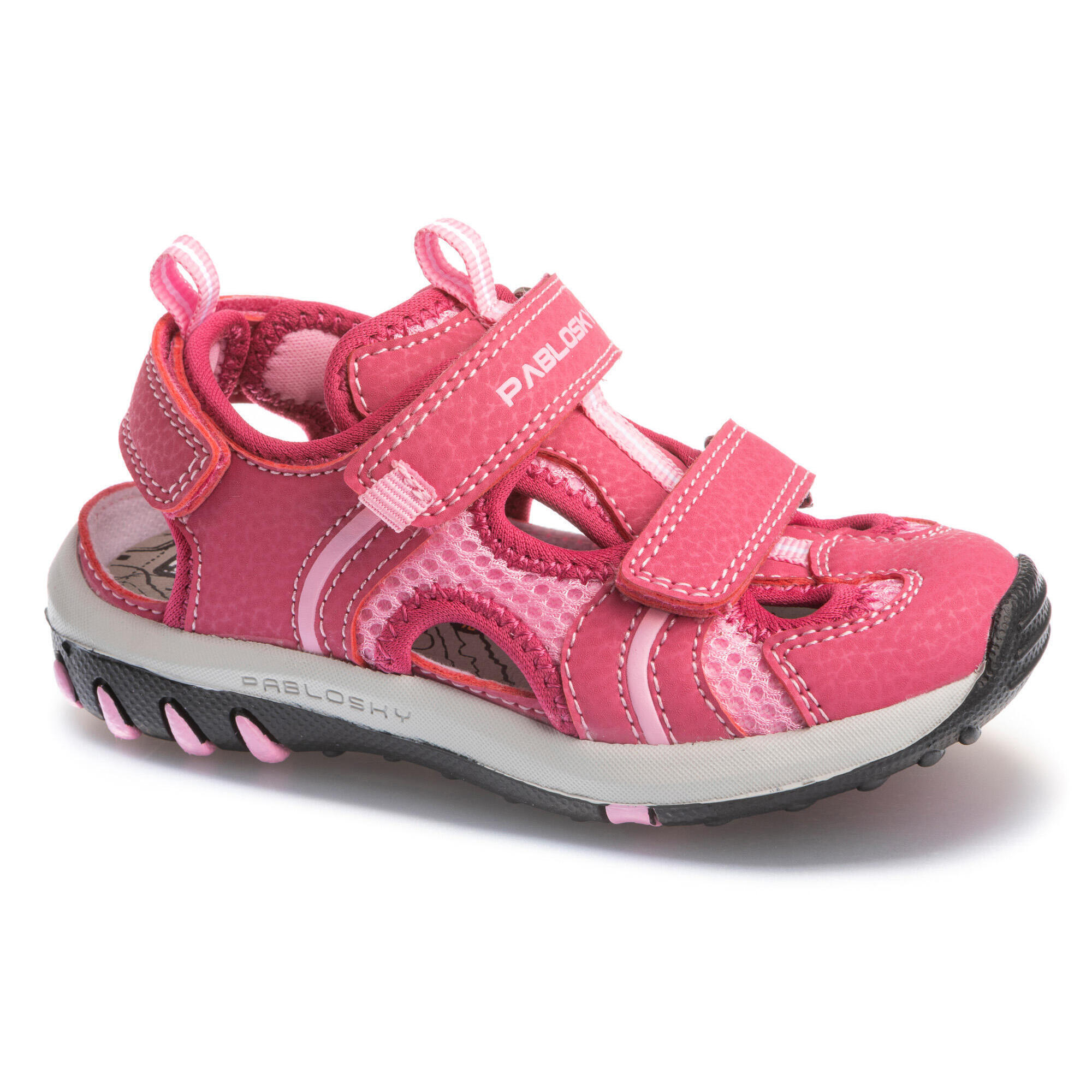 Sandálias desportivas de material sintético de menina em rosa