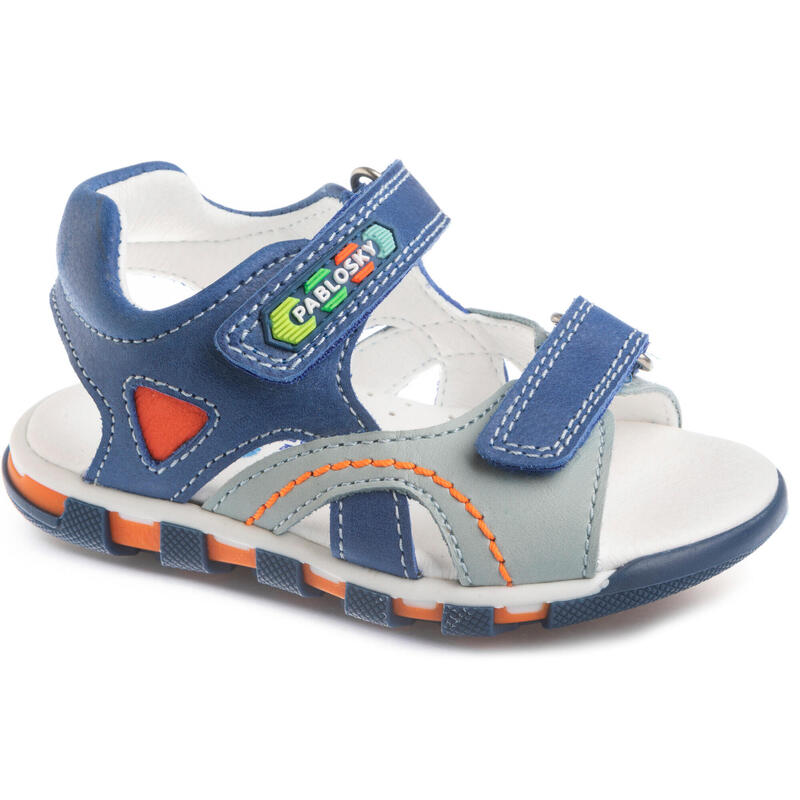 Sandalias de Marcha deportiva de Piel de Bebé Niño PABLOSKY en Azul