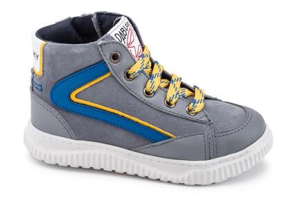 Zapatillas de Marcha deportiva de Piel de Niño PABLOSKY en Gris