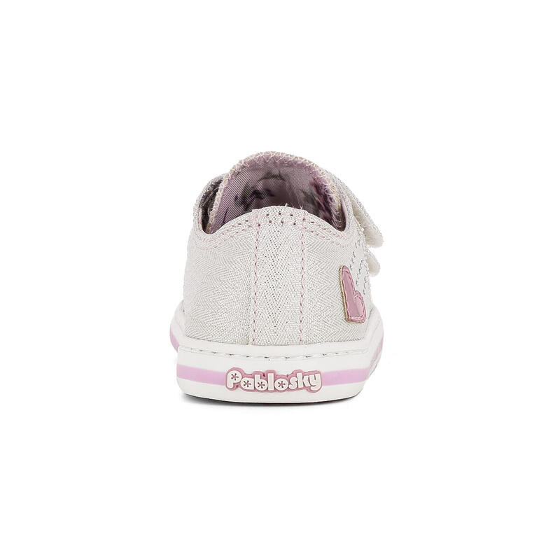 Zapatillas de Marcha deportiva de Tejido de Niña PABLOSKY en Blanco