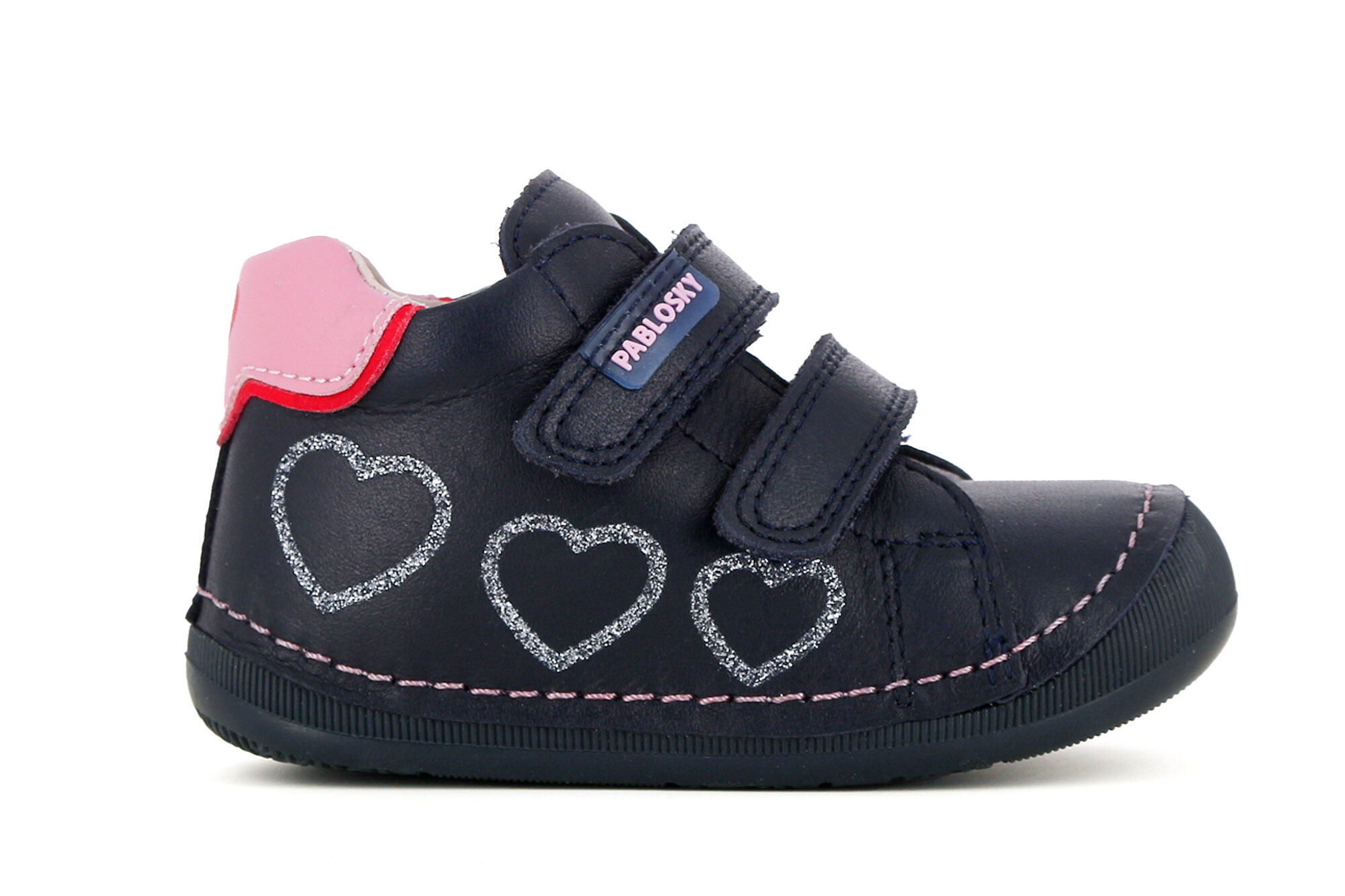 Zapatillas de Marcha deportiva de Piel de Bebé Niña PABLOSKY en Azul marino 2/6