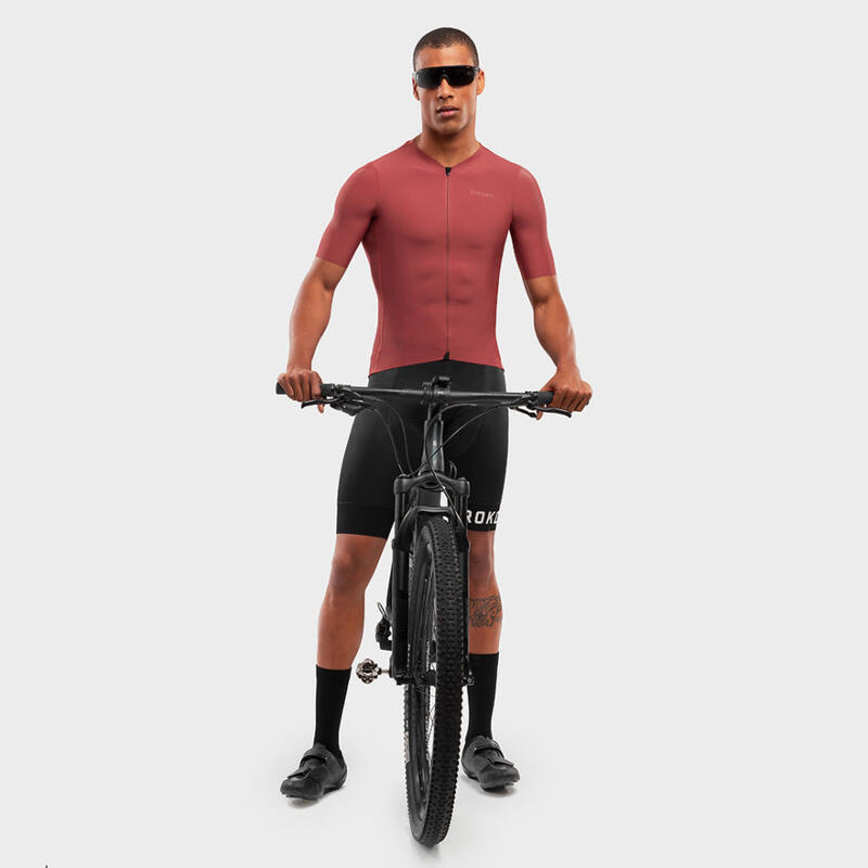 Pánský ultralehký cyklistický dres SRX PRO Rossfeld Terakoto