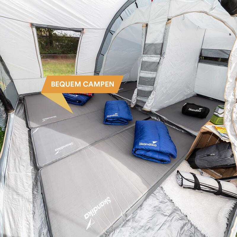 Matelas de camping autogonflant 3D Premium Single - 195x80x10 cm - Gris