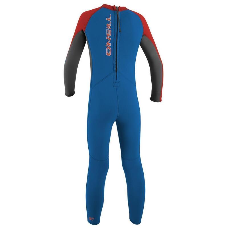 Combinaison de Surf 2mm Zip Dos Reactor - bleu / rouge - Enfant