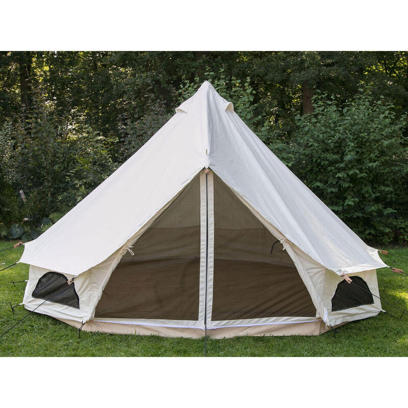 Tente Tipii 400 Canvas - tipi pour 8 pers 100% coton - 400x400x250 cm - Camping