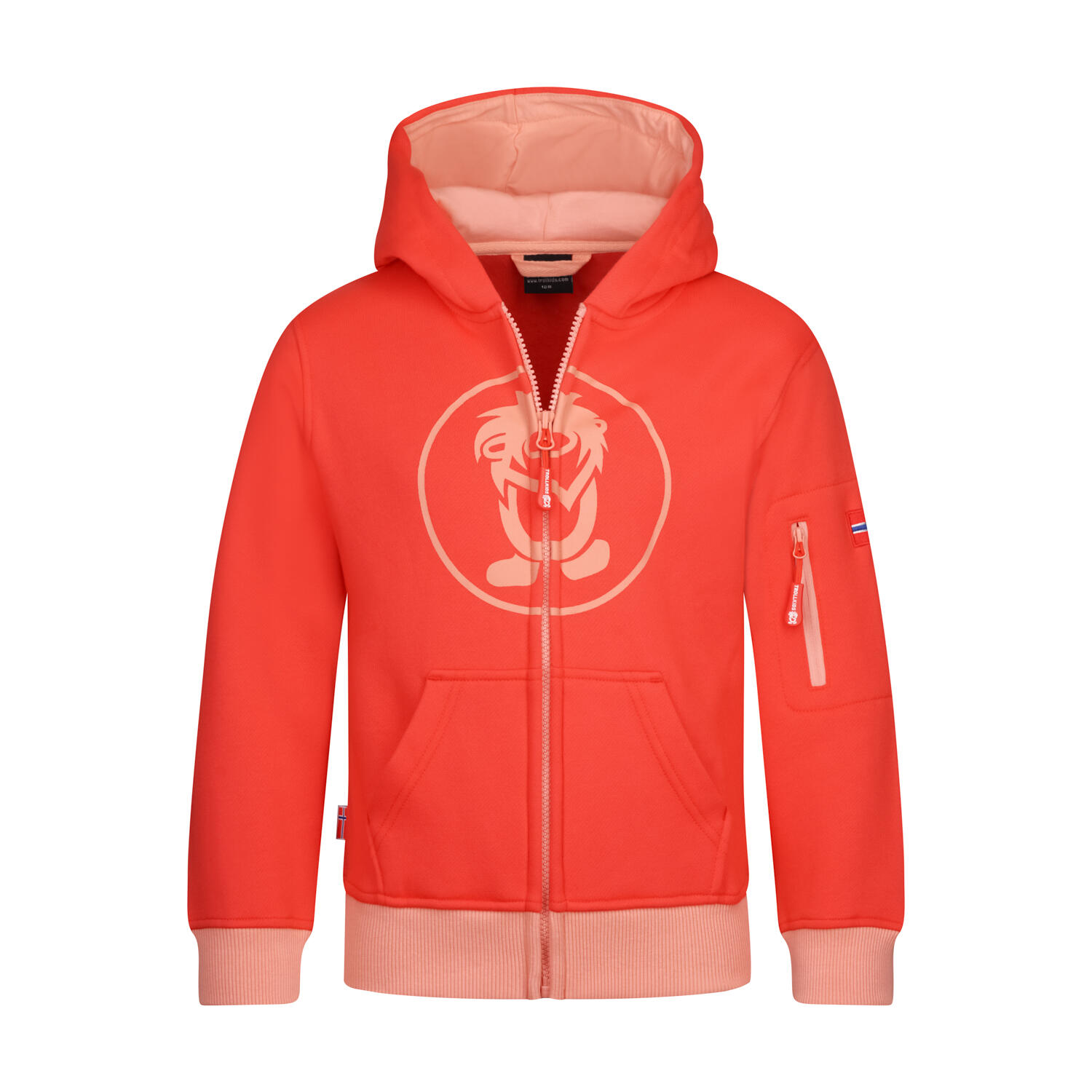 Sortland cherry/coral red hoodie