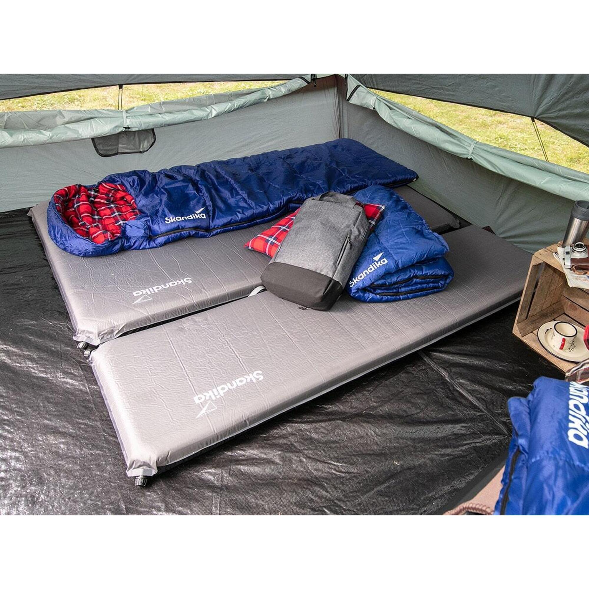 Origem Zelfopblazende slaapmat van schuim met elektrische pomp, 10 cm dik, opblaasbaar, gemakkelijk op te blazen en leeg te maken, geschikt voor camping en strand
