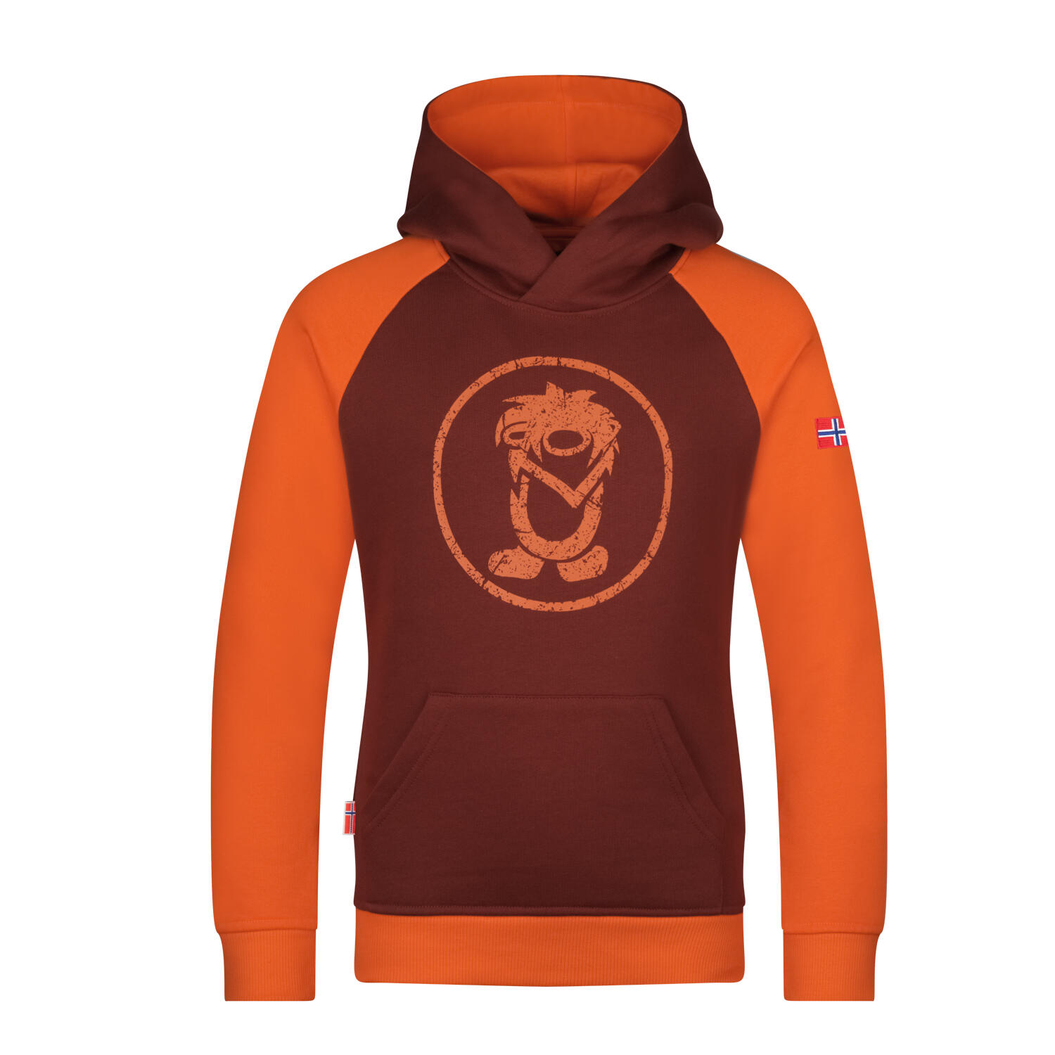 Children's hoodie Stavanger dark orange/light orange