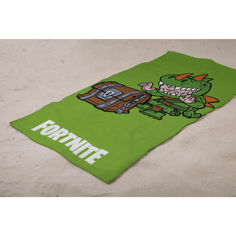 Fortnite Rex Serviette de Plage Vert