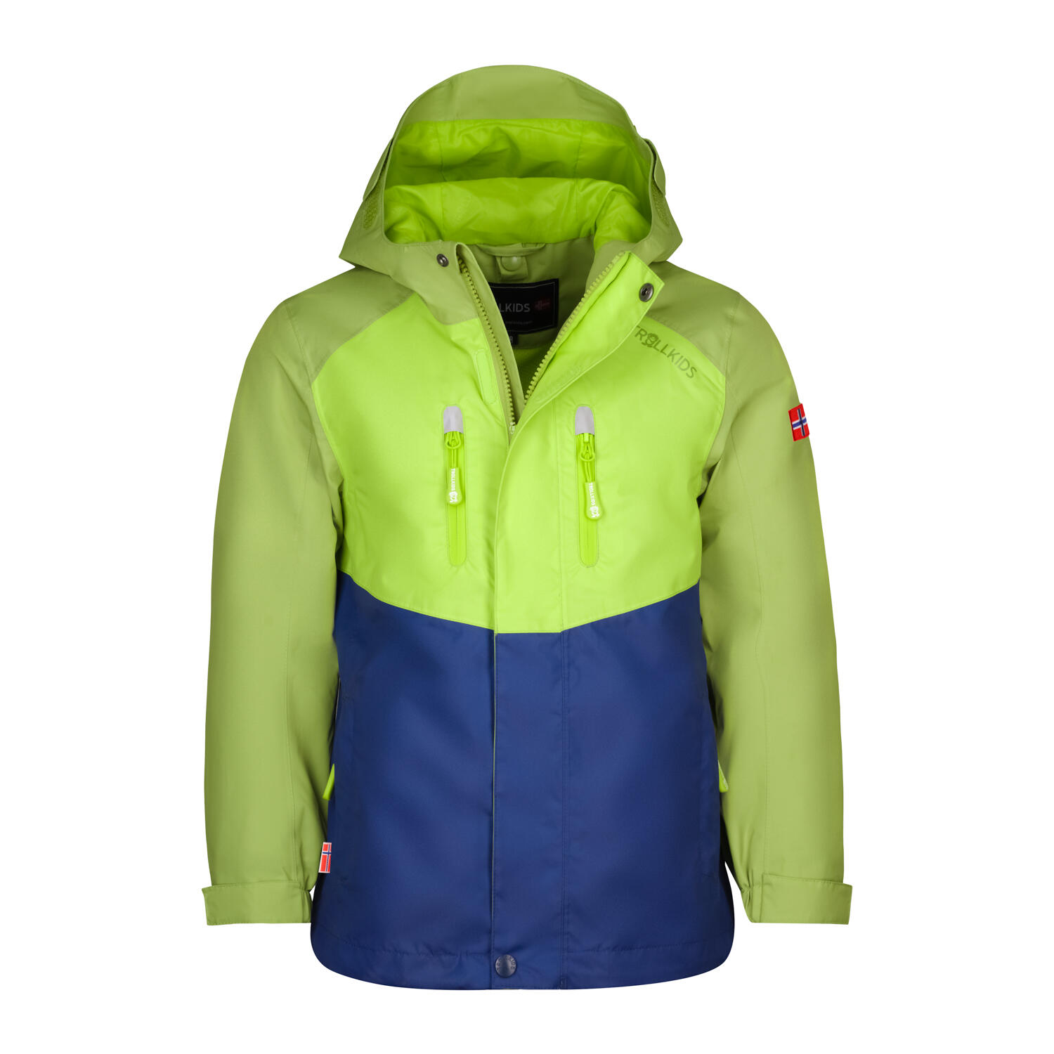 Children's Nusfjord Jacket kiwi green/light green