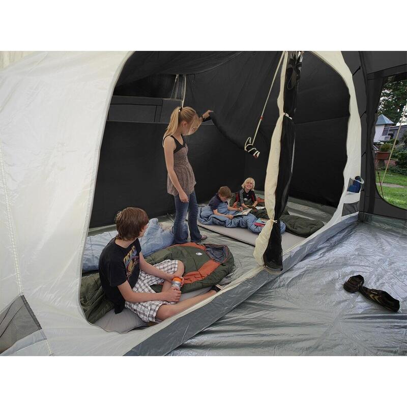 Familienzelt Gotland für 4 Personen - mit eingenähtem Zeltboden - 2m Stehhöhe