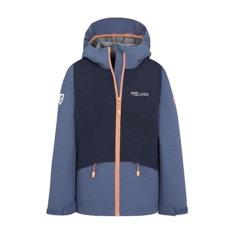 Veste Gjende enfants bleu lotus/bleu marine