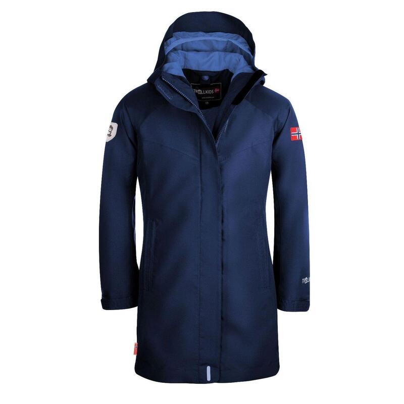 Mädchen Mjosa Regenjacke Marineblau/Dunkelblau