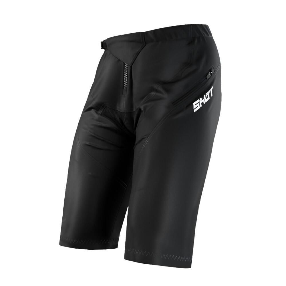Pantalón Corto De Ciclismo Hombre Acolchado Neo Defender negro 4/4