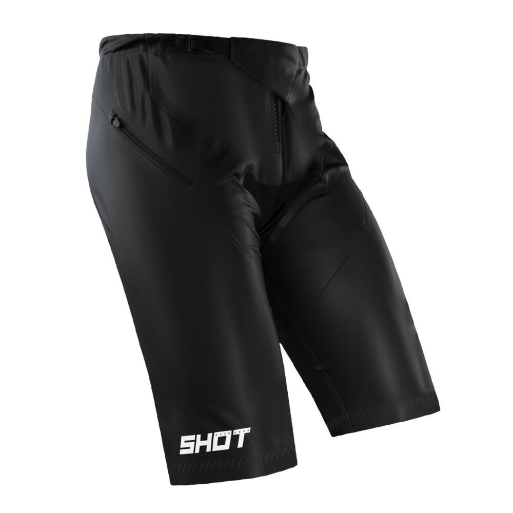 Pantalón Corto De Ciclismo Hombre Acolchado Neo Defender negro 2/4