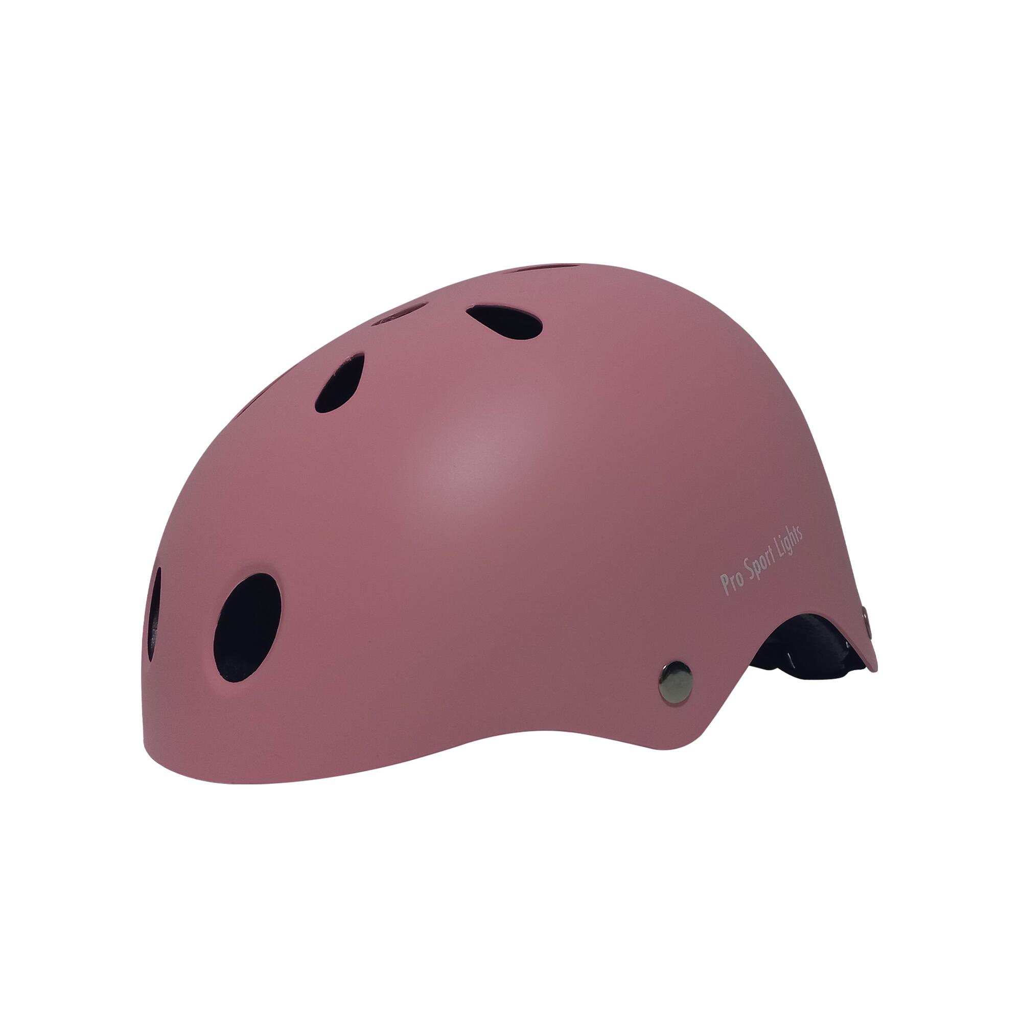 Casco da bambino per bici e skateboard - Rosa opaco S 2/7