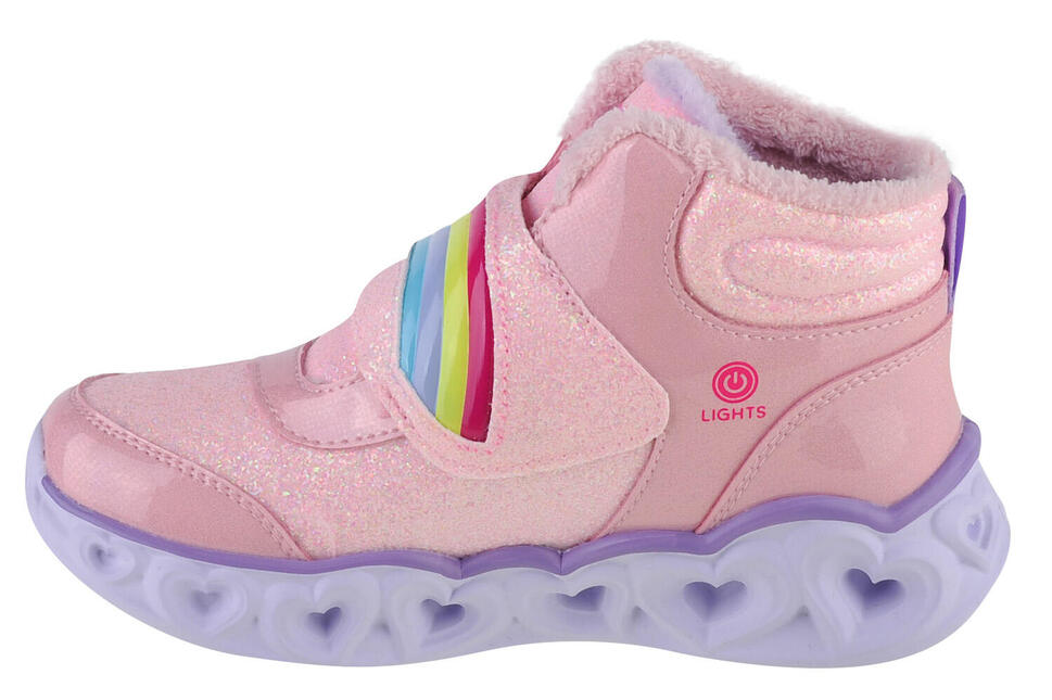 Buty zimowe dziewczęce, Skechers Heart Lights - Brilliant Rainbow