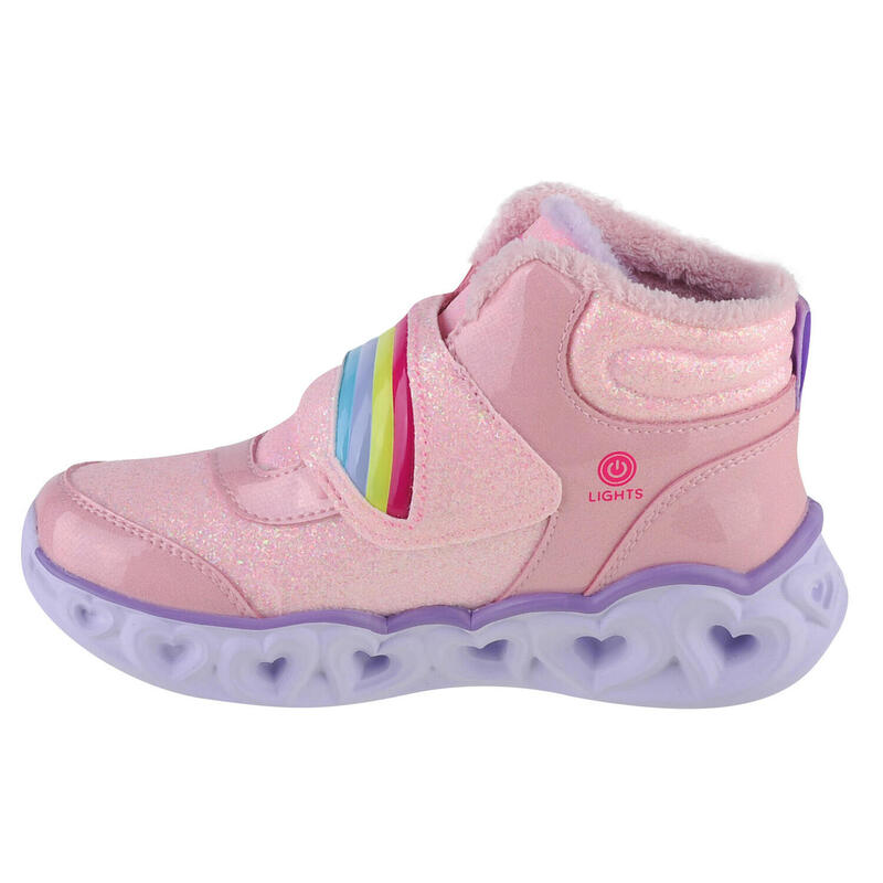 Ghete copii Skechers Heart Lights Brilliant, Roz