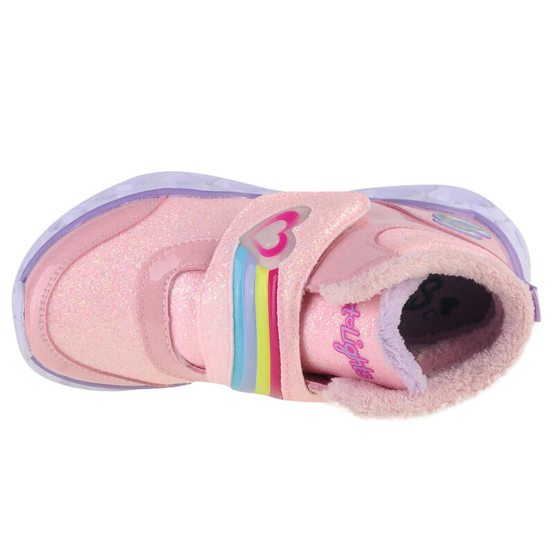 Ghete copii Skechers Heart Lights Brilliant, Roz