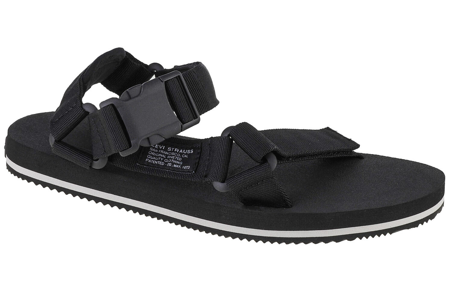 Sandales Levi's Tahoe Refresh noir pour hommes 1/5