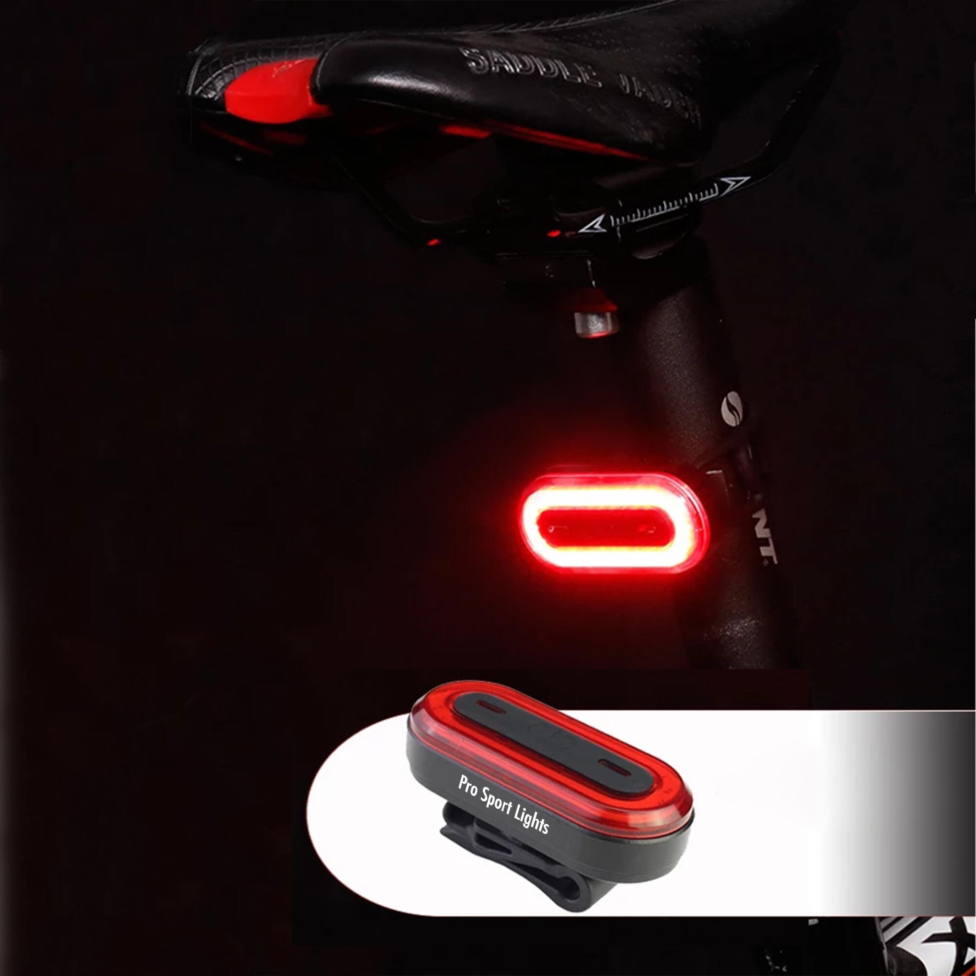 1200 Lumen en 100 Lumen fietsverlichtingsset - LED Fietslampen USB oplaadbaar 4/7