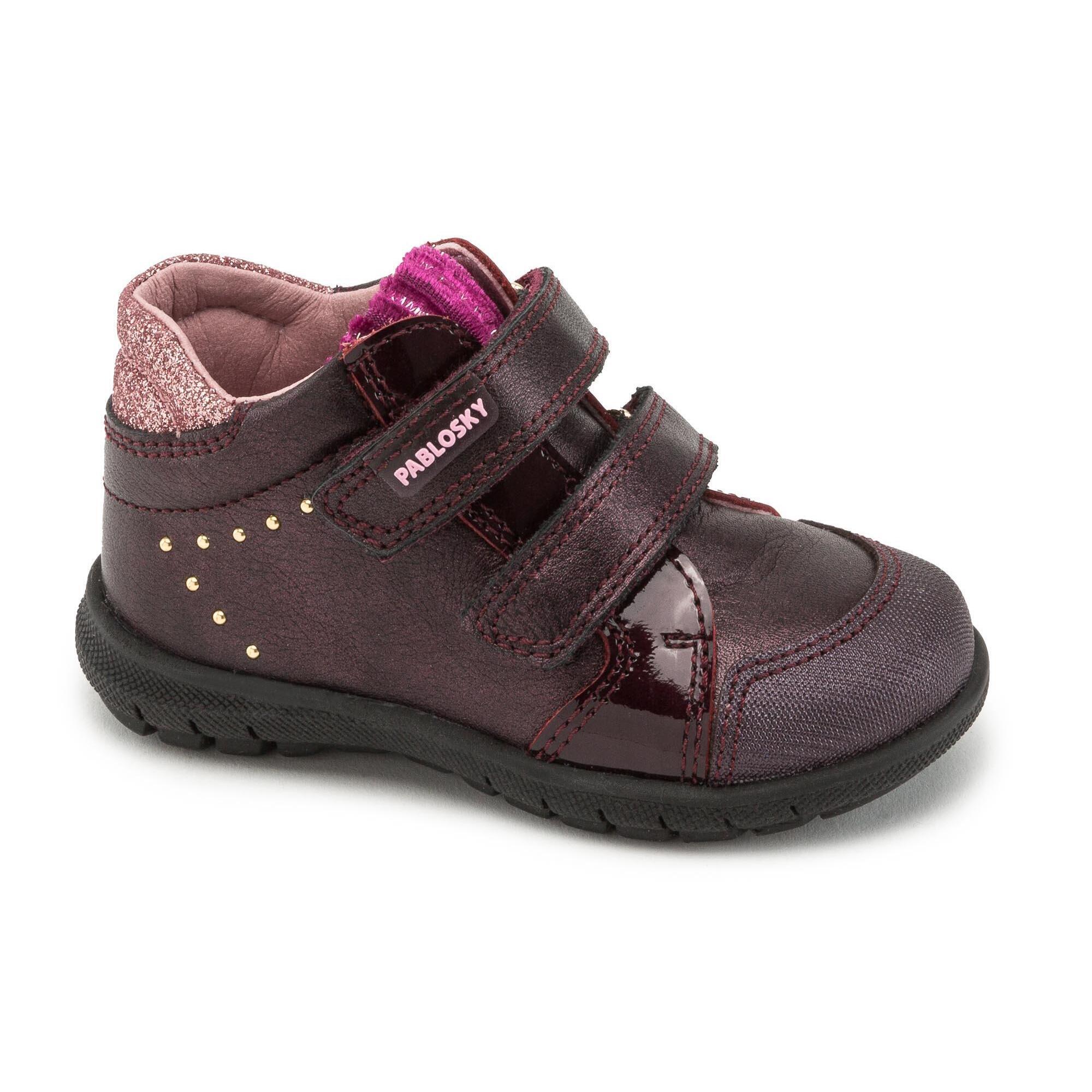 Botas desportivas de Couro de Bebé Menina em Roxo