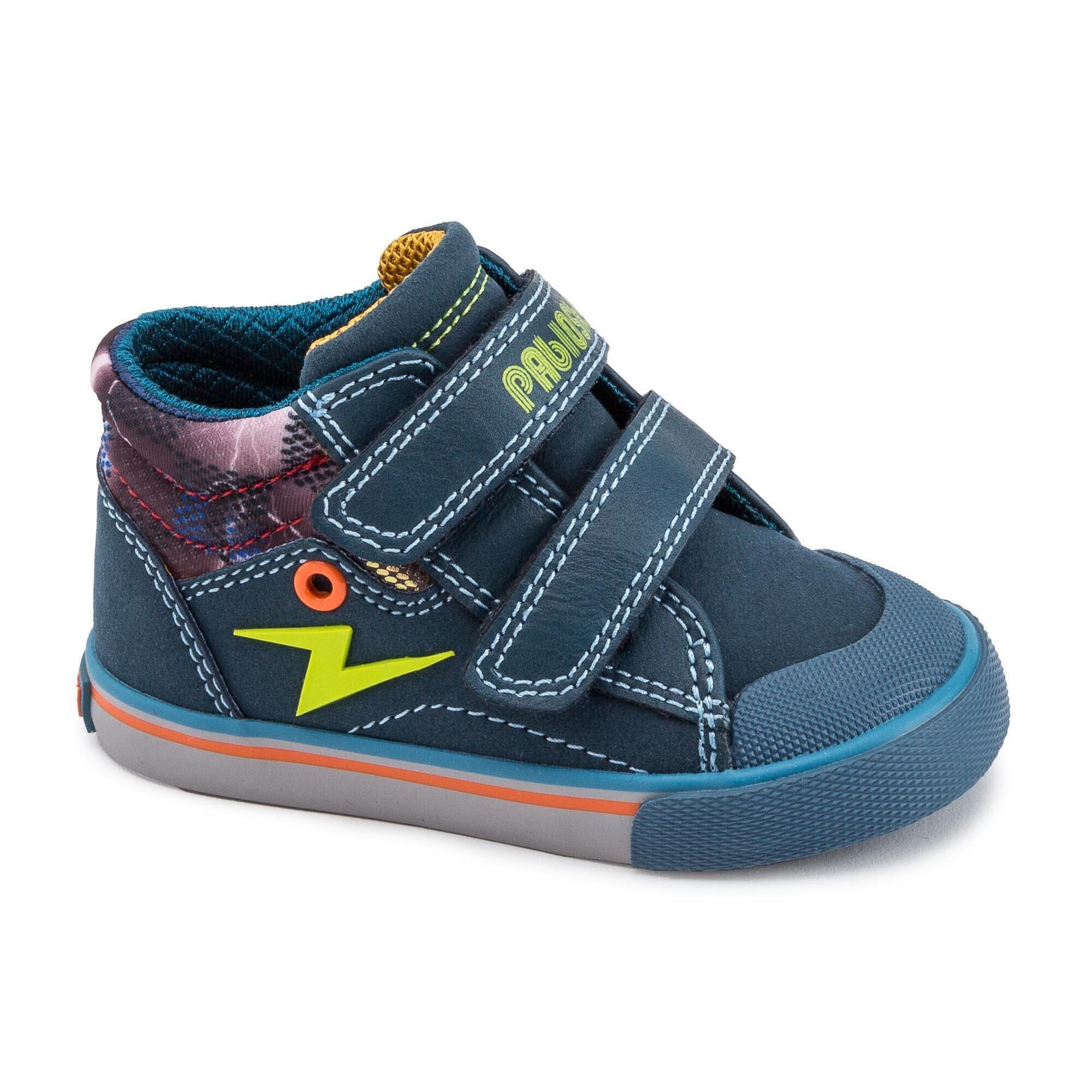 Botas desportivas de material sintético de bebé menino em azul