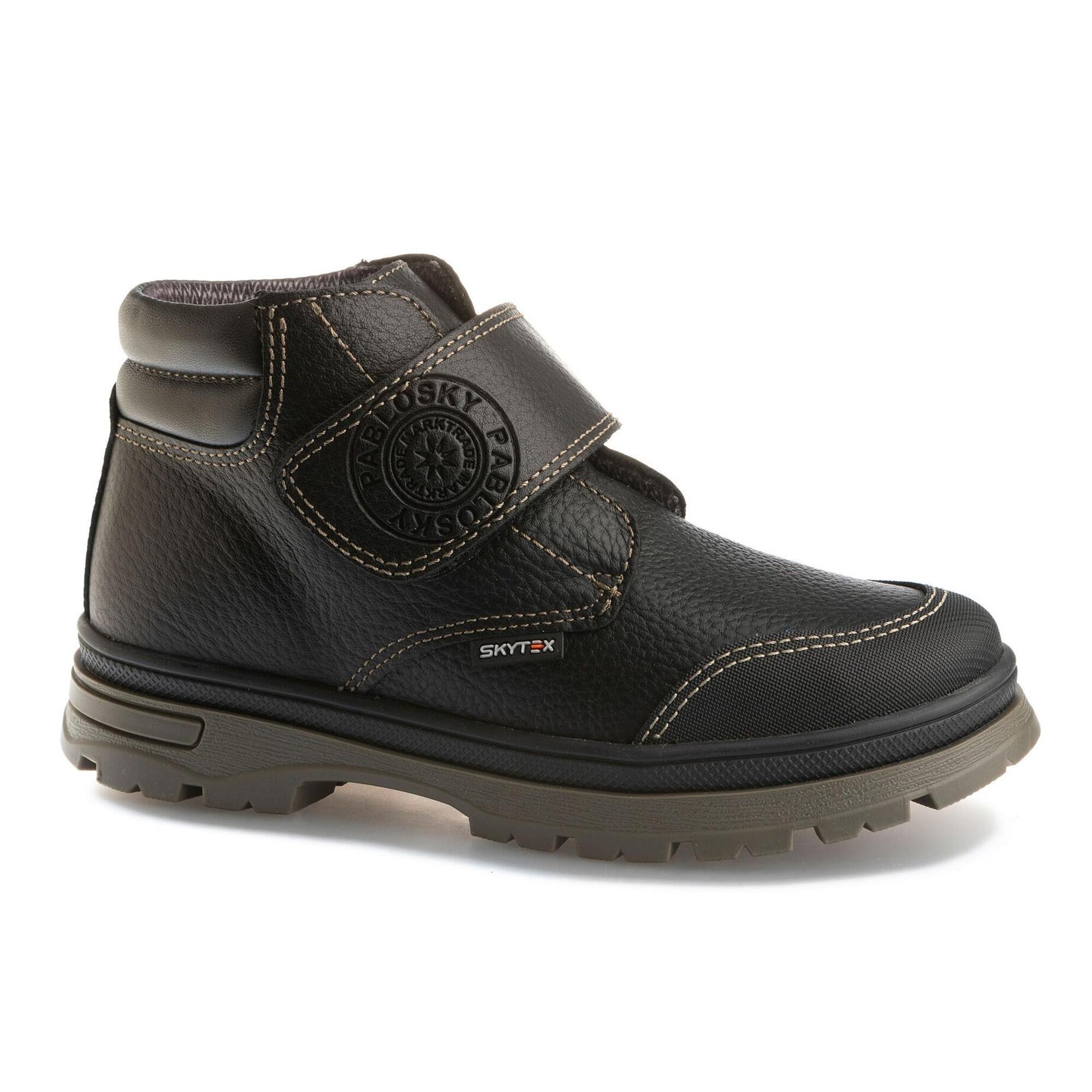 Botines de Marcha deportiva de Piel de Ni o PABLOSKY en Negro