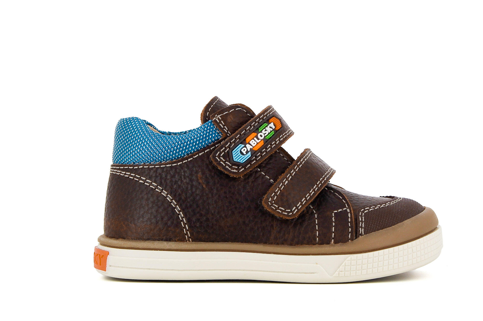 Botas desportivas de Couro de Bebé Menino em Marrom 2/6