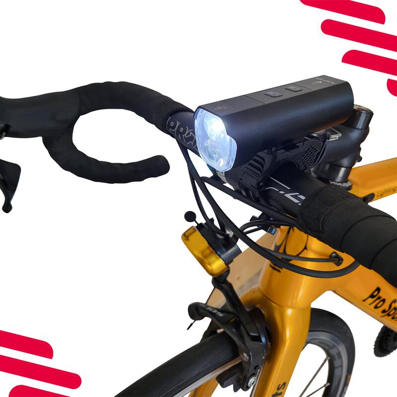 Feux de vélo USB Rechargeable - 1300 & 120 Lumen