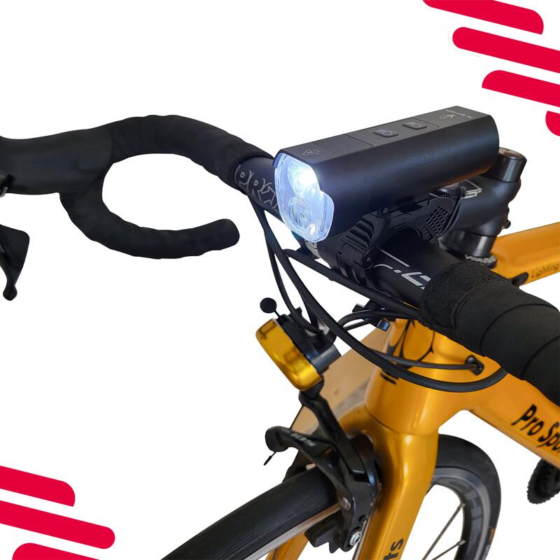 Fietsverlichting USB Oplaadbaar - 1300 & 120 Lumen - Racefiets