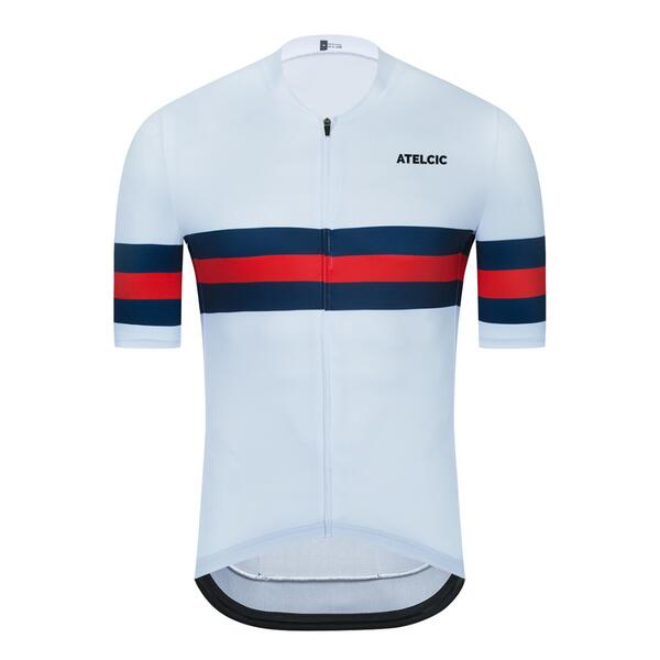 Maglia da ciclismo a maniche corte uomo Atelcic KIBO E9 Bianca